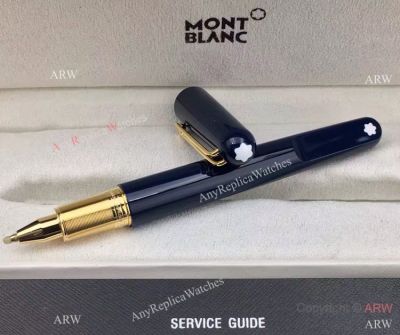 Montblanc Marc Newson Blue&Gold Rollerball Pen Mont Blanc Replica Pens